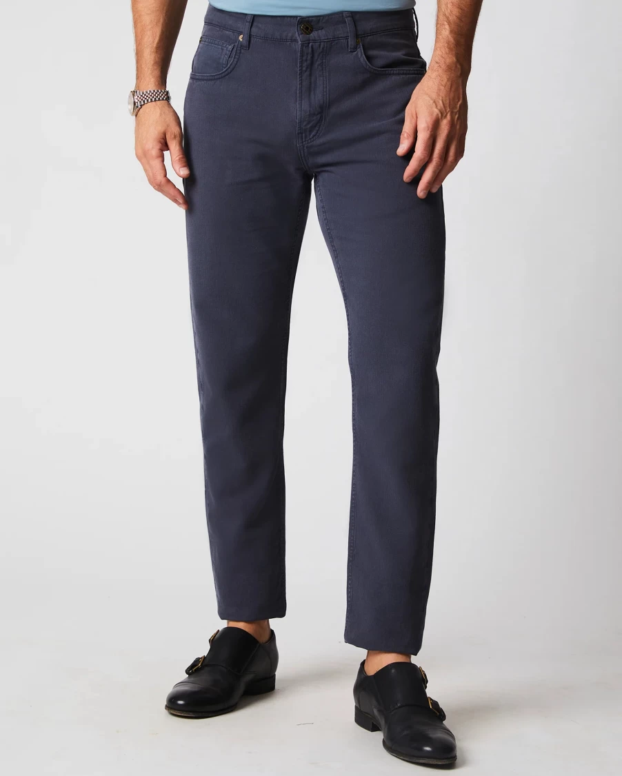 Billy Reid Men's Cotton Linen Relaxed Fit 5-Pocket Pants for Comfortable Casual Wear