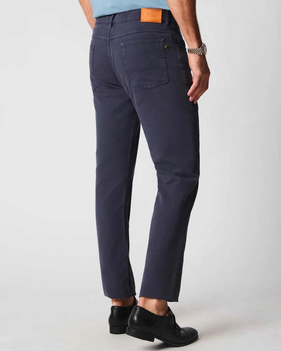 Billy Reid Men's Cotton Linen Relaxed Fit 5-Pocket Pants for Comfortable Casual Wear