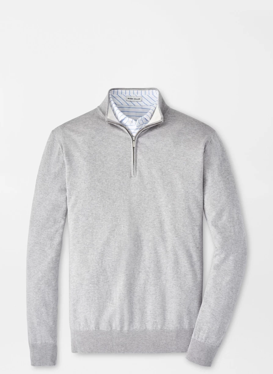 Peter Millar Whitaker Quarter-Zip Sweater for Men - Premium Cotton Blend Pullover