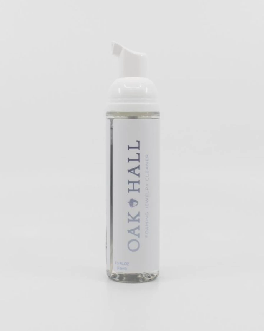 Oak Hall Collection Foaming Jewelry Cleaner - Safe & Effective for Rings, Necklaces & More
