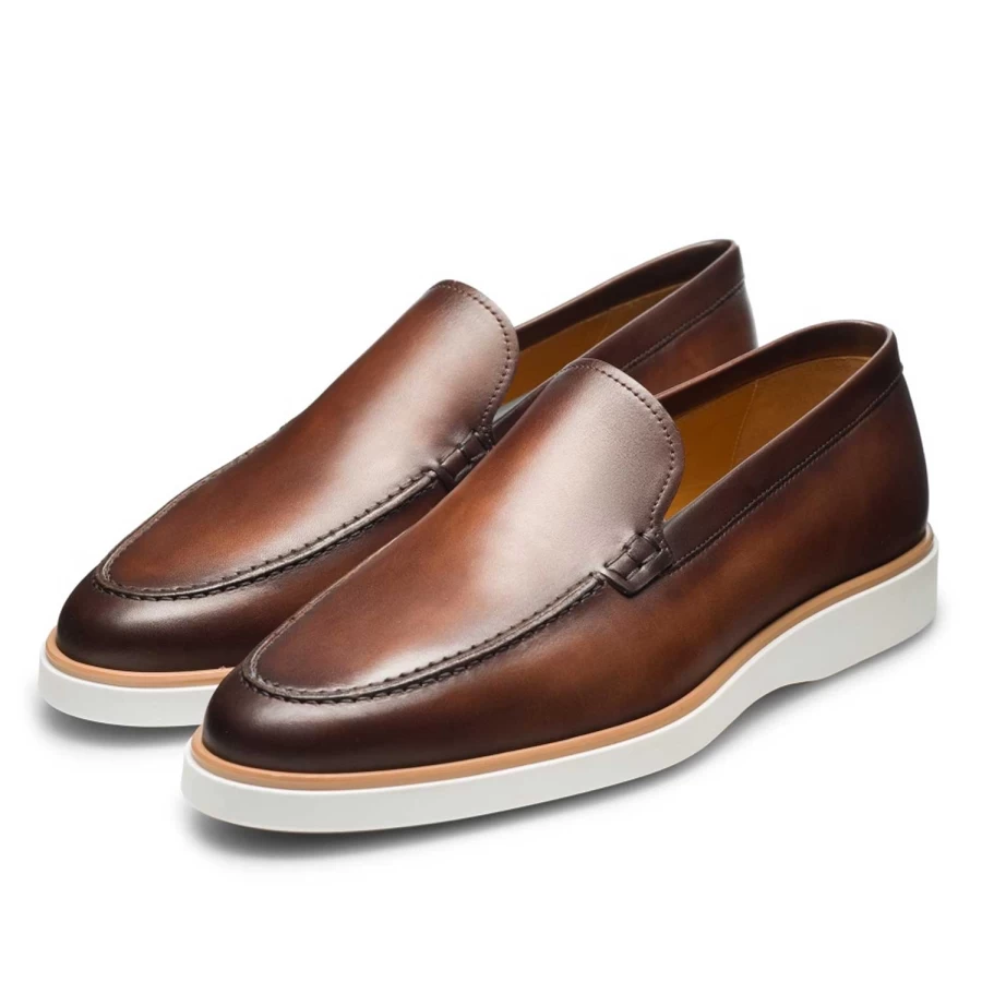 Magnanni Lourenco Venetian Slip-On Leather Loafers for Men – Premium Italian Handcrafted Shoes